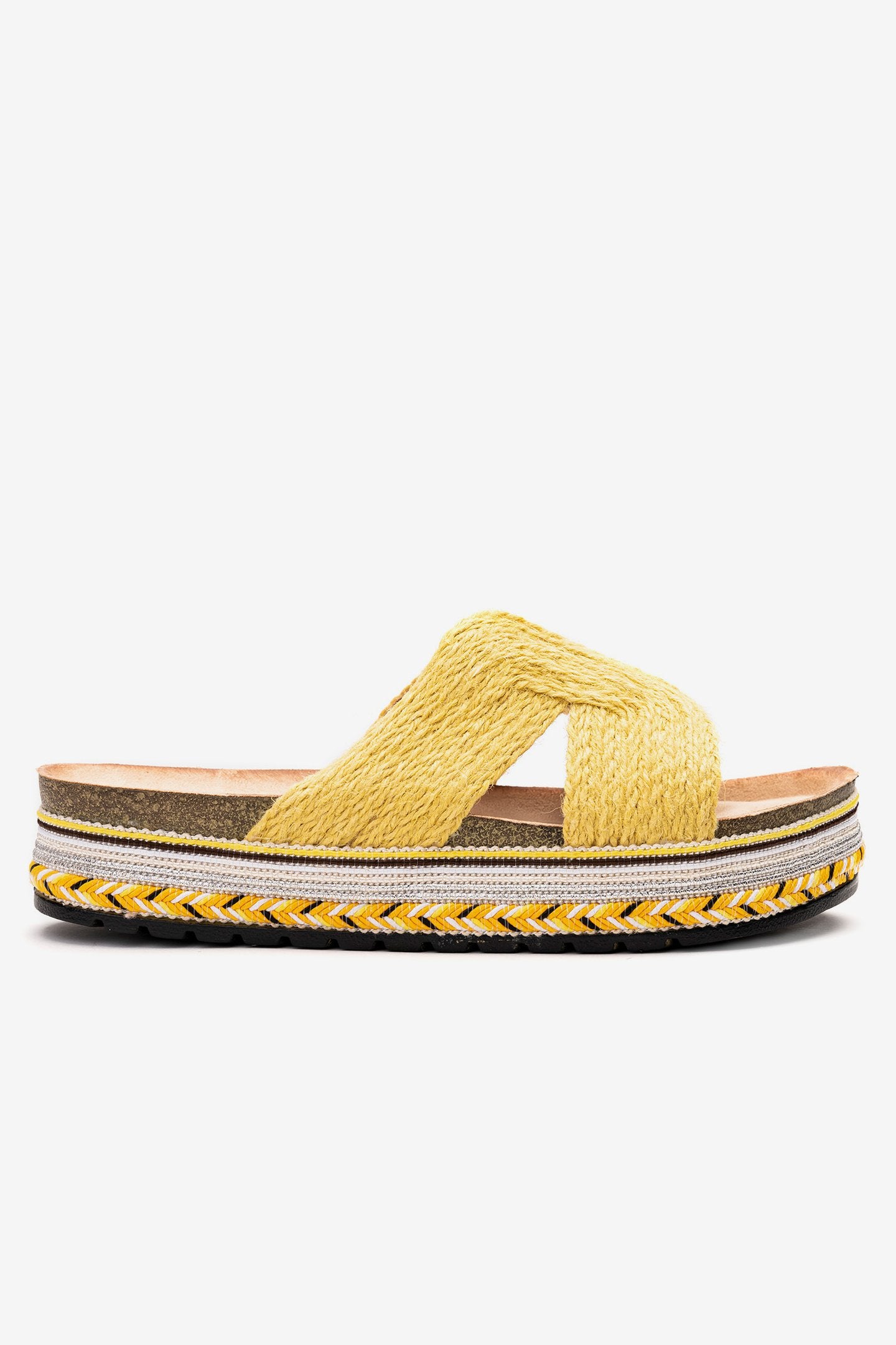 Sandalia Mujer Amarillo Kima Chancleta Chancleta